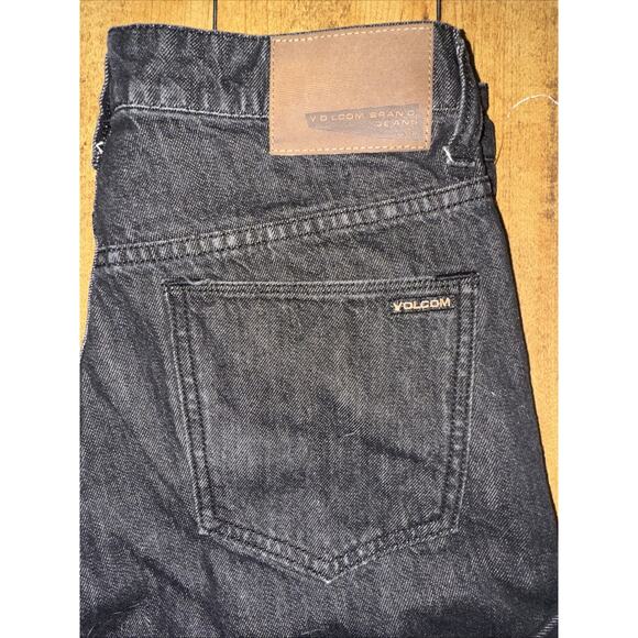 Volcom Slim Straight Jeans Black Denim 30x31 Skate Streetwear Y2K - Picture 5 of 5